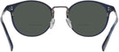 Round Matte Black Tumi 025 Bifocal Reading Sunglasses View #4