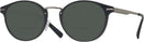 Round Matte Black Tumi 025 Bifocal Reading Sunglasses View #1