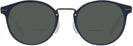 Round Matte Navy Tumi 025 Bifocal Reading Sunglasses View #2