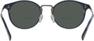 Round Matte Navy Tumi 025 Bifocal Reading Sunglasses View #4