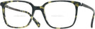 Rectangle Green Havana Tumi 519 Bifocal View #1