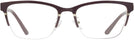 Rectangle,Cat Eye Bordeaux/shiny Gold Tory Burch 1069 Single Vision Full Frame View #2