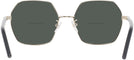 Oversized,Square Shiny Light Gold/black Tory Burch 1072 Bifocal Reading Sunglasses View #4