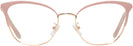 Square Shiny Rose Gold/blush Tory Burch 1076 Progressive No-Lines View #2