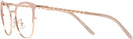 Square Shiny Rose Gold/blush Tory Burch 1076 Progressive No-Lines View #3
