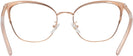 Square Shiny Rose Gold/blush Tory Burch 1076 Progressive No-Lines View #4