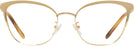 Square Shiny Gold Tory Burch 1076 Progressive No-Lines View #2