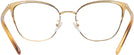 Square Shiny Gold Tory Burch 1076 Computer Style Progressive View #4