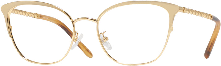 Square Shiny Gold Tory Burch 1076 Progressive No-Lines View #1