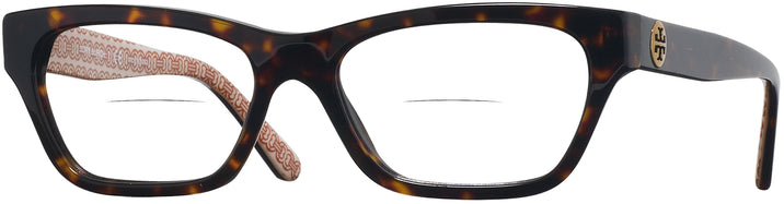 Cat Eye Dark Tortoise Tory Burch 2097 Petite Bifocal View #1