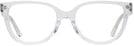 Square Clear Transparent Tory Burch 2121U Single Vision Full Frame View #2