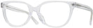 Square Clear Transparent Tory Burch 2121U Single Vision Full Frame View #1