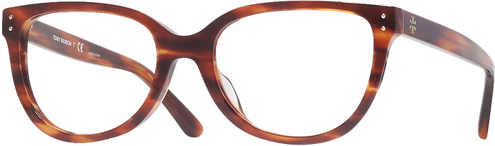 Square Amber Horn Tory Burch 2121U Single Vision Full Frame View #1