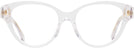 Cat Eye Clear Transparent Tory Burch 2122U Progressive No-Lines View #2