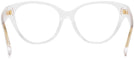 Cat Eye Clear Transparent Tory Burch 2122U Progressive No-Lines View #4