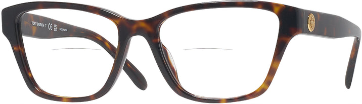 Rectangle Dark Tortoise Tory Burch 2131U Bifocal View #1