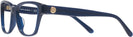 Rectangle Transparent Navy Tory Burch 2131U Single Vision Full Frame View #3