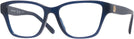 Rectangle Transparent Navy Tory Burch 2131U Single Vision Full Frame View #1