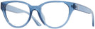 Round,Cat Eye Transparent Blue Tory Burch 4011U Single Vision Full Frame View #1