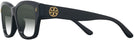 Rectangle Black Tory Burch 7167U w/ Gradient Progressive No Line Reading Sunglasses View #3