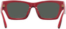 Rectangle,Cat Eye Tory Red W/ Solid Dark Green Tory Burch 7169U Progressive No Line Reading Sunglasses View #4