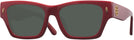 Rectangle,Cat Eye Tory Red W/ Solid Dark Green Tory Burch 7169U Progressive No Line Reading Sunglasses View #1