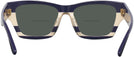 Rectangle,Cat Eye Navy Ivory Vintage Stripes W/ Solid Navy Tory Burch 7169U Bifocal Reading Sunglasses View #4