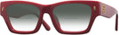 Rectangle,Cat Eye Tory Red W/ Solid Dark Green Tory Burch 7169U w/ Gradient Bifocal Reading Sunglasses View #1
