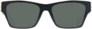 Square Black/grey Lens Tory Burch 7186U Progressive No Line Reading Sunglasses View #2