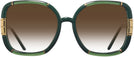 Oversized Transparent Olive/olive Tory Burch 9071U w/ Gradient Progressive No Line Reading Sunglasses View #2