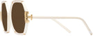 Oversized,Square Transparent Beige/ivory Tory Burch 9072U Progressive No Line Reading Sunglasses View #3