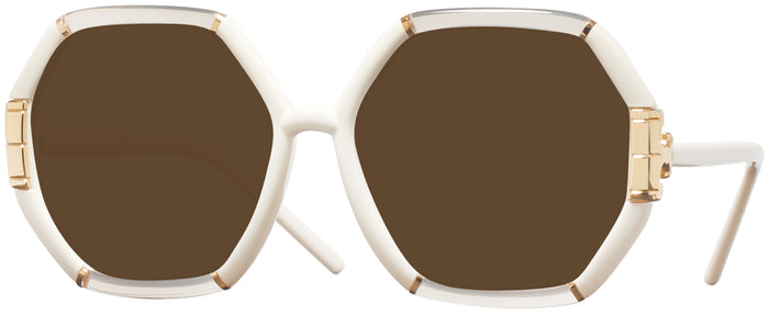 Oversized,Square Transparent Beige/ivory Tory Burch 9072U Progressive No Line Reading Sunglasses View #1