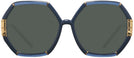 Oversized,Square Transparent Navy/Navy Tory Burch 9072U Progressive No Line Reading Sunglasses View #2