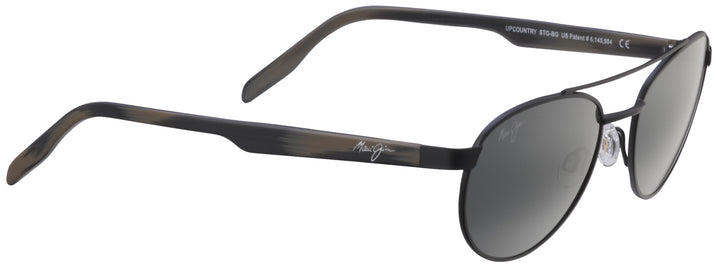  Matte Black/grey lens Maui Jim Upcountry 727 View #1