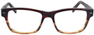 Square Red Wood Varvatos 361 Progressive No-Lines View #2