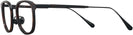 Rectangle Brown Varvatos 410 Single Vision Full Frame View #3