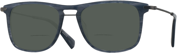 Square Blue/horn Varvatos V420 Bifocal Reading Sunglasses View #1