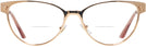 Cat Eye Rose Gold Versace 1277 Bifocal View #2