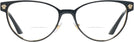 Cat Eye Black/gold Versace 1277 Bifocal View #2