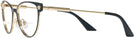 Cat Eye Black/gold Versace 1277 Bifocal View #3