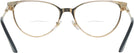 Cat Eye Black/gold Versace 1277 Bifocal View #4