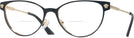 Cat Eye Black/gold Versace 1277 Bifocal View #1