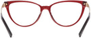 Cat Eye Transparent Red Versace 3271 Progressive No-Lines View #4