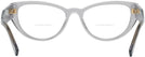Cat Eye Transparent Grey Versace 3280B Bifocal View #4