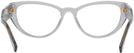 Cat Eye Transparent Grey Versace 3280B Single Vision Full Frame View #4
