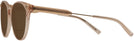 Round Trans Brown Versace 3291 Bifocal Reading Sunglasses View #3