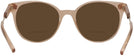 Round Trans Brown Versace 3291 Bifocal Reading Sunglasses View #4