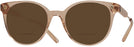 Round Trans Brown Versace 3291 Bifocal Reading Sunglasses View #1