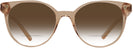 Round Trans Brown Versace 3291 Bifocal Reading Sunglasses with Gradient View #2
