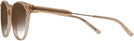 Round Trans Brown Versace 3291 Bifocal Reading Sunglasses with Gradient View #3